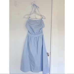 Aritzia halter blue summer dress